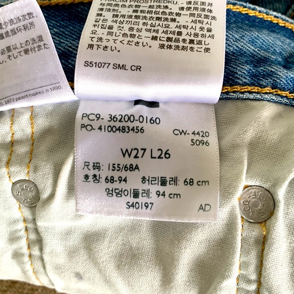 Levi’s 501  Straight, Distressed - Picture 7 of 9